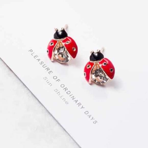 Good Vibes | Ladybug Bug Earrings - Picture 2 of 2